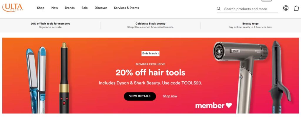 Ulta website for affiliate program