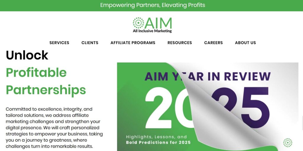 AIM Canadian affiliate agency website