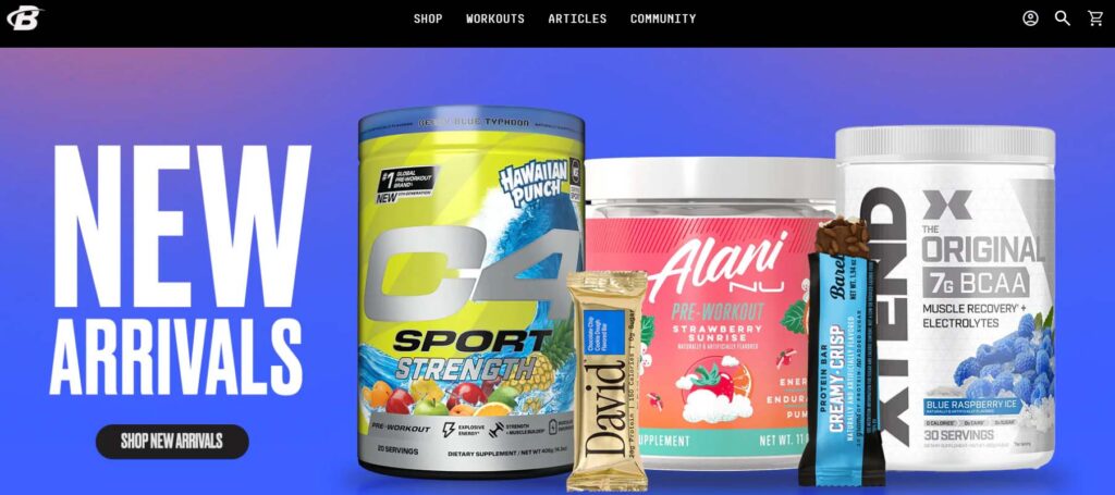 bodybuilding.com website screenshot