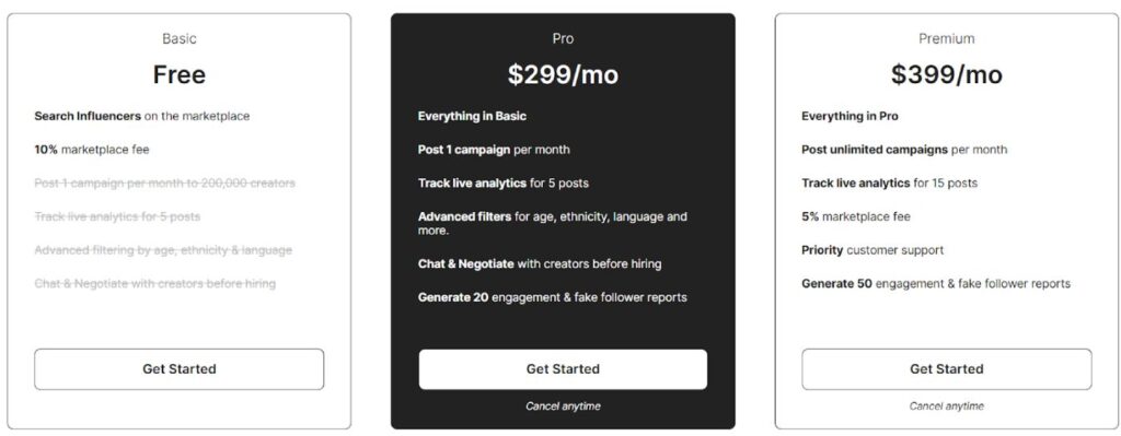 collabstr pricing