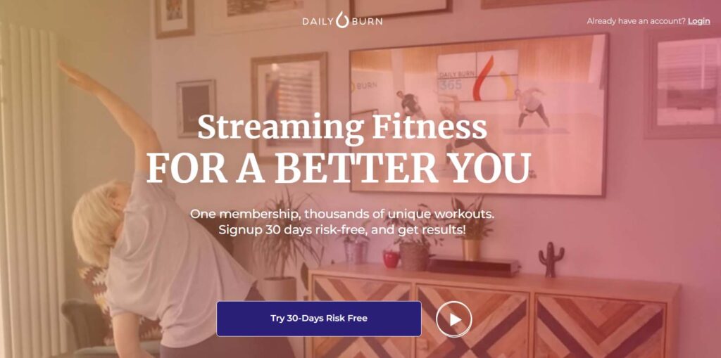 Daily Burn website