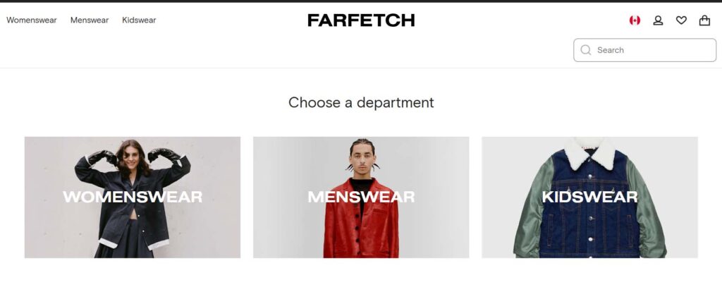farfetch fashion website