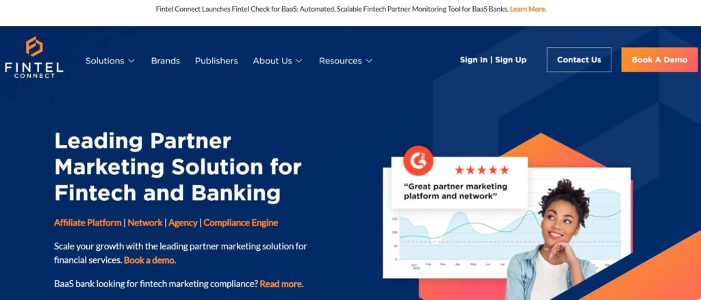 Fintel Connect affiliate agency canada - website