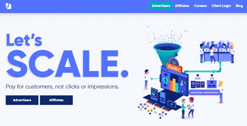 Jumbleberry website for affiliate marketing in Canada