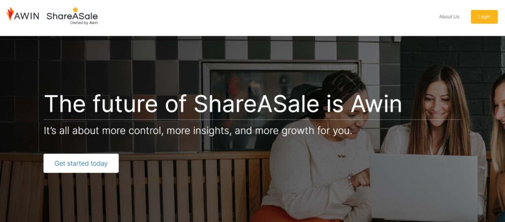 ShareaSale website