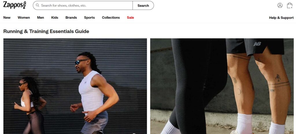 Zapposs shoes website