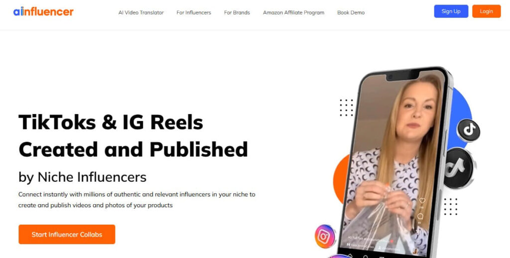 Ainfluencer Homepage