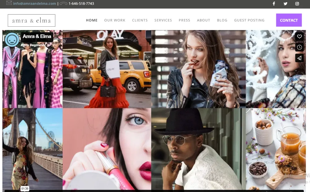 Travel influencer marketing agency: Amra & Elma agency