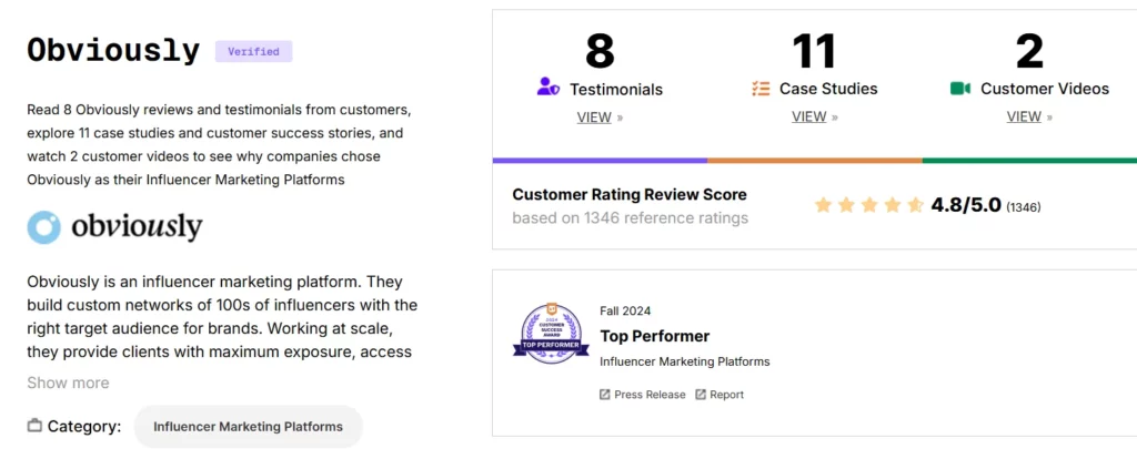 Obviously reviews