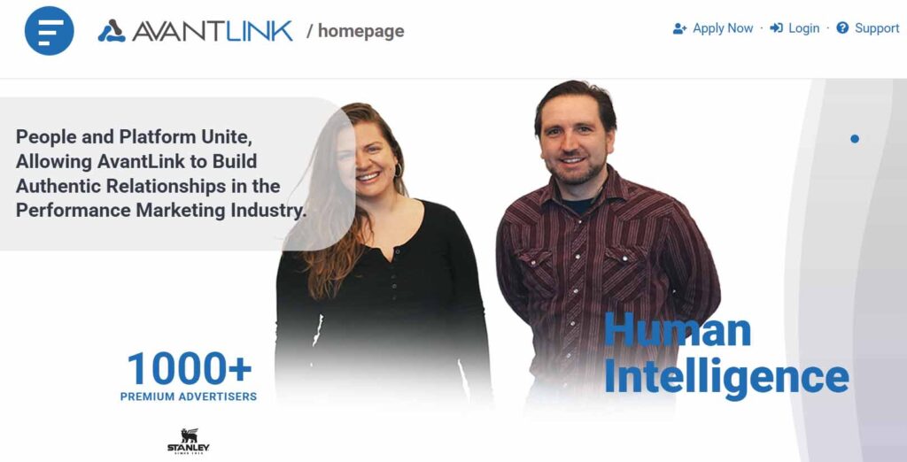 avantlink homepage