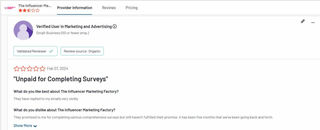 influencer marketing factory review
