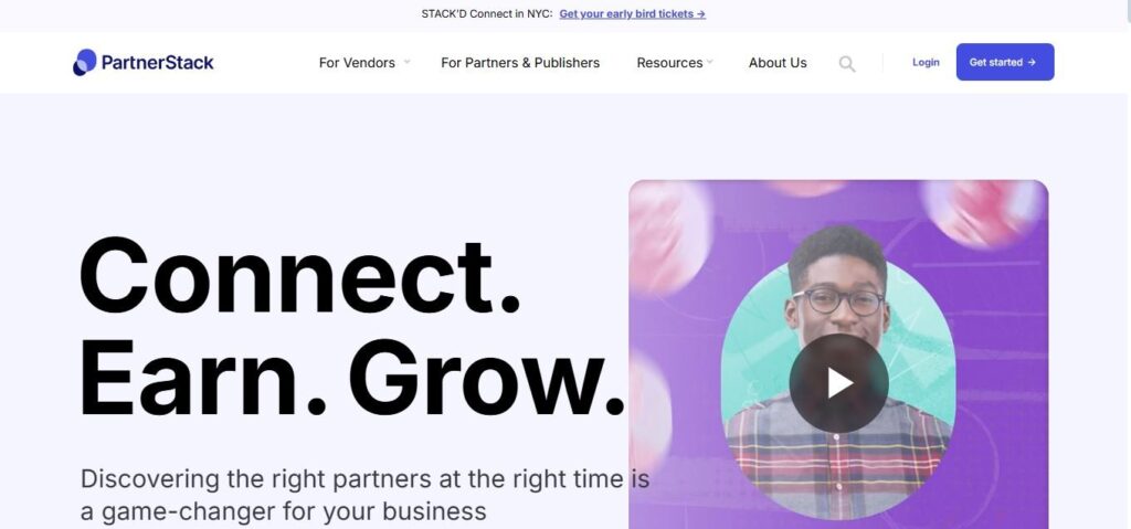 PartnerStack homepage