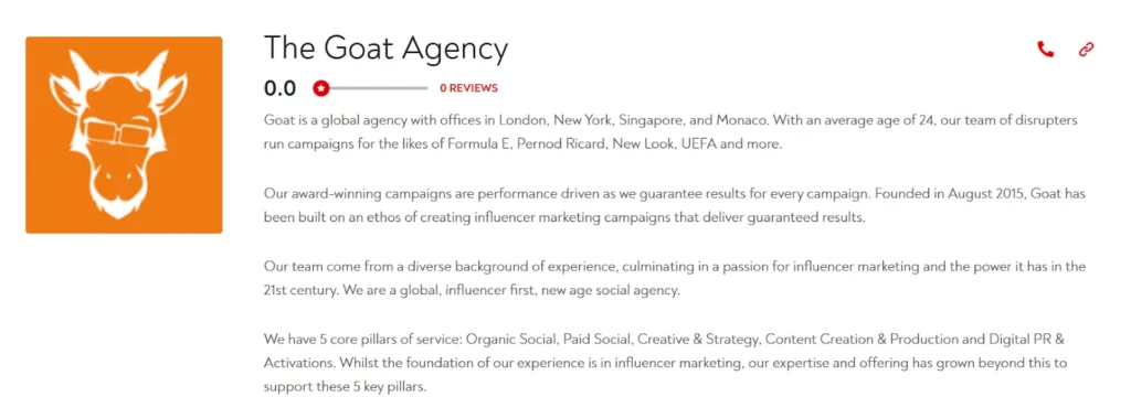 the goat agency reviews