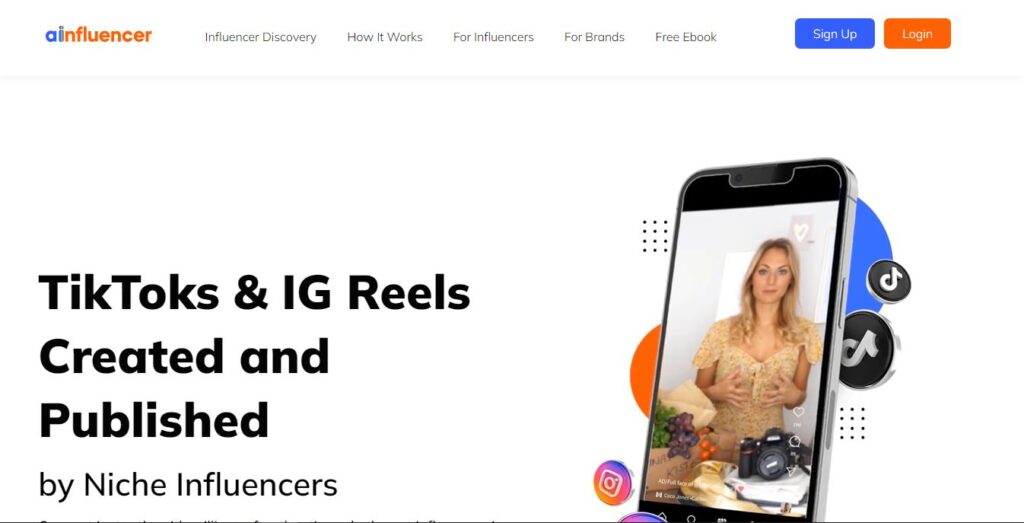Ainfluencer homepage