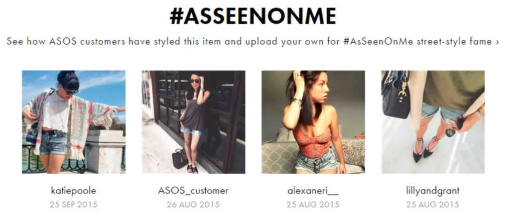ASOS – #AsSeenOnMe