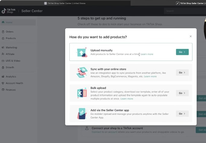 Add Your Shop Details and Connect Your Products