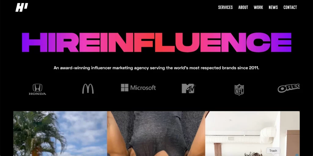 HireInfluence: one of the top influencer marketing agencies