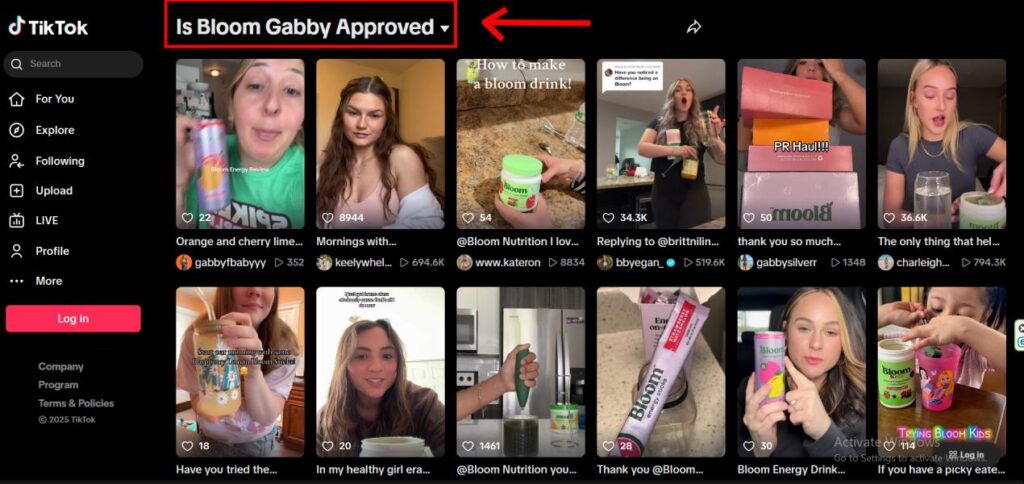 Bloom Nutrition influencer marketing campaign