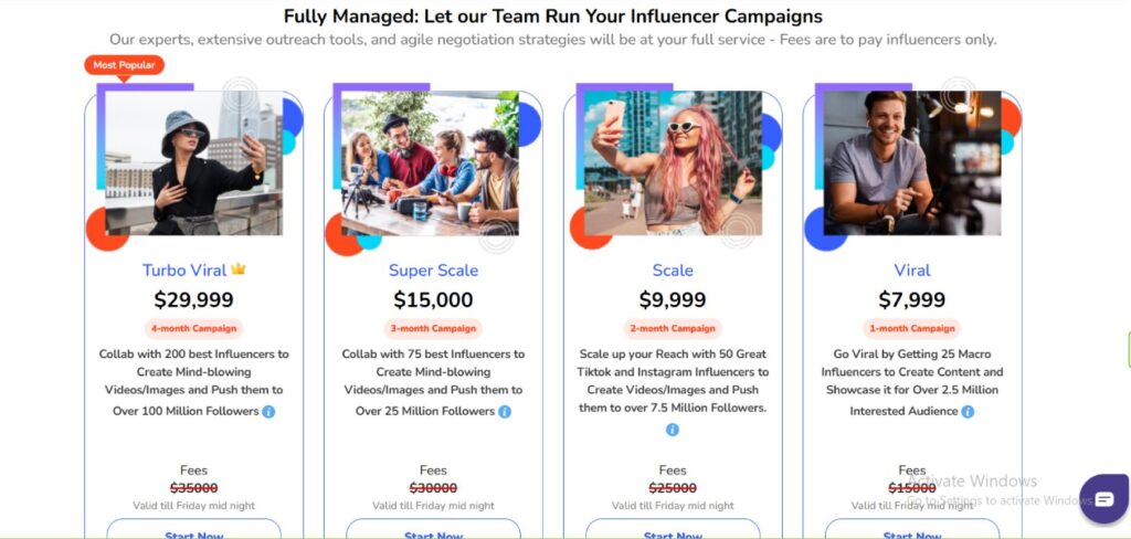 Ainfluencer Pricing