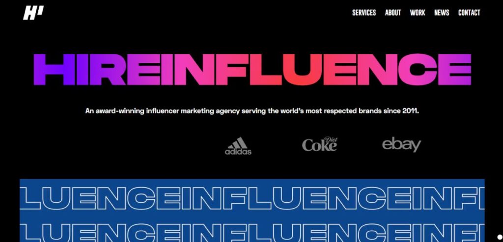 Influencer marketing agencies: Hireinfluence