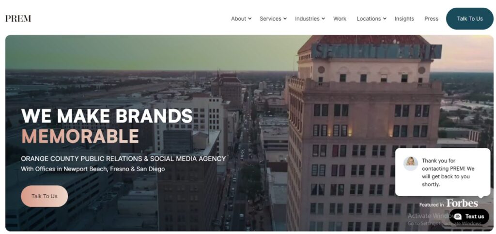 PREM PR & Social influencer marketing agency in San Diego