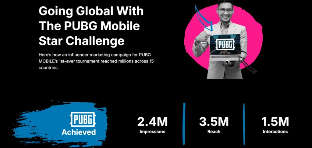 Viral Nation Case Study: PUBG Mobile Star 
