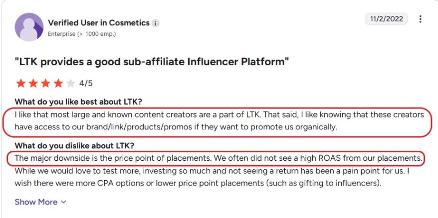 LTK review