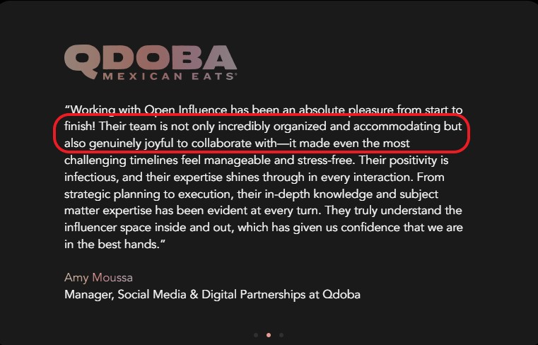 Open Influence review