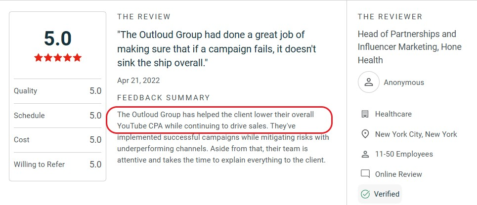 The Outloud Group review