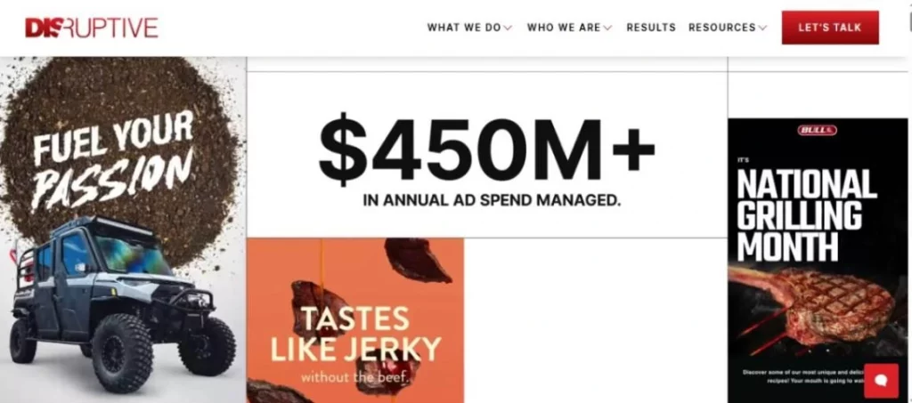 social media marketing agencies: Disruptive Advertising agency 
