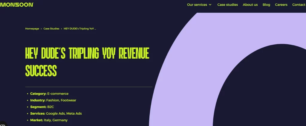 Monsoon Agency Case Study: HEY DUDE