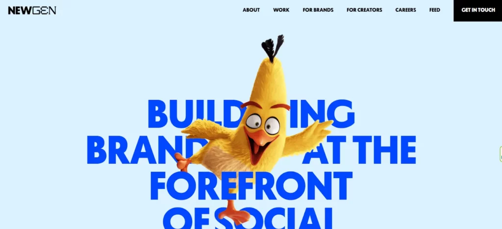 Influencer marketing agencies in the UK: NewGen agency