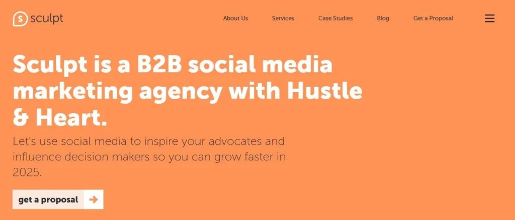 social media marketing agency: Sculpt agency 