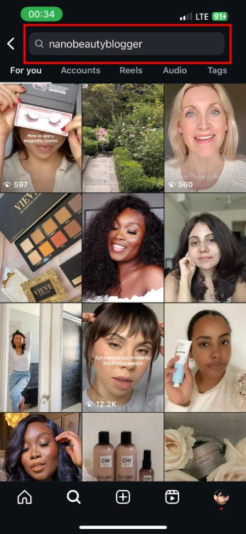 Search Hashtags on Social Media