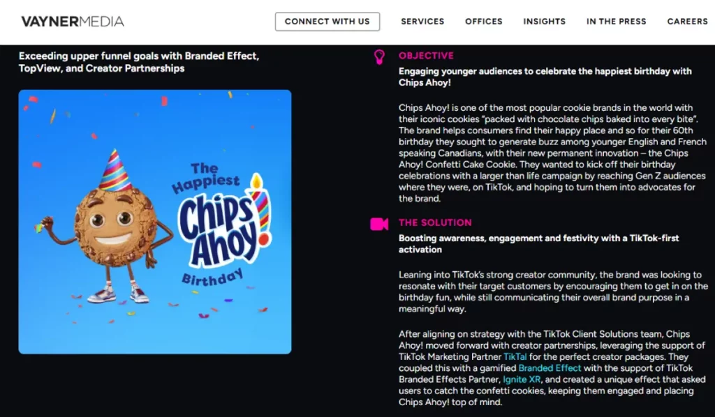 VaynerMedia Case Study: Chips Ahoy!