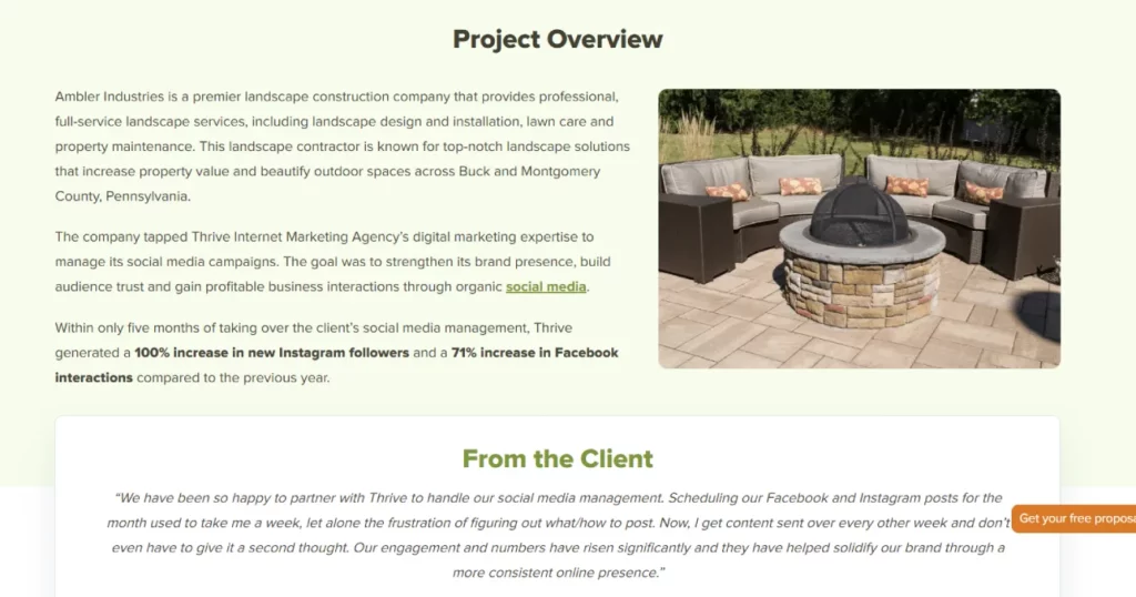 Thrive agency case study