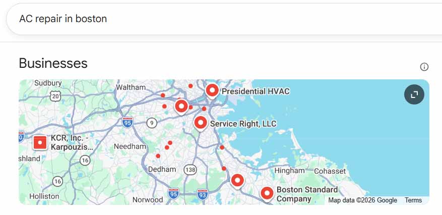 local seo to generate HVAC leads