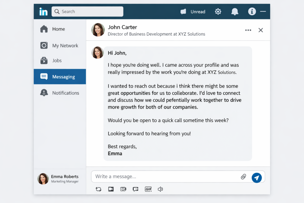 linkedin lead generation - created by AI